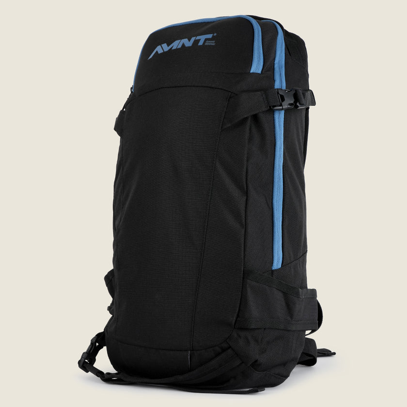 15L Inbounds Skiing Backpack (Black/Blue Steel) #contain