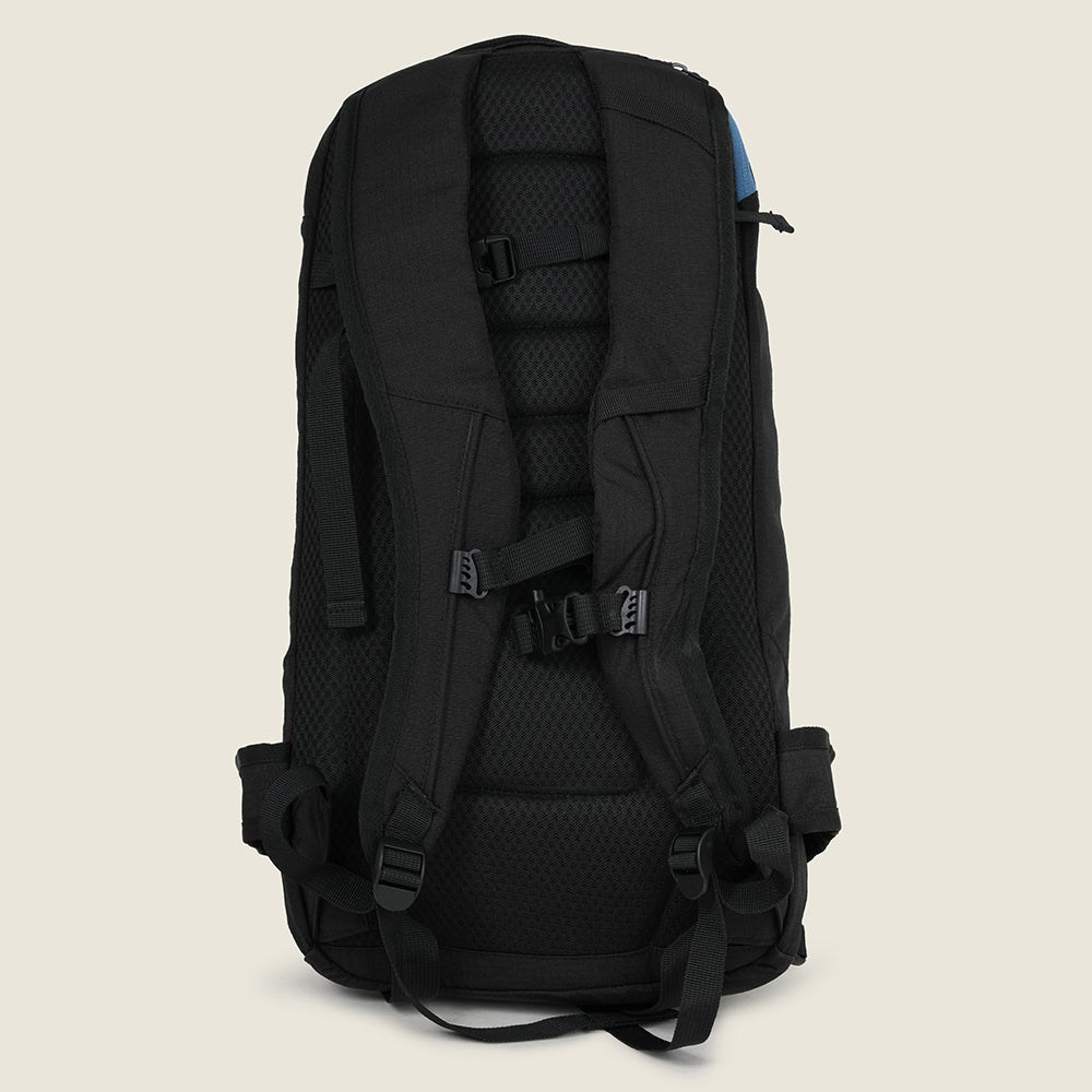 20L Inbounds Skiing Backpack (Black/Blue Steel) #contain