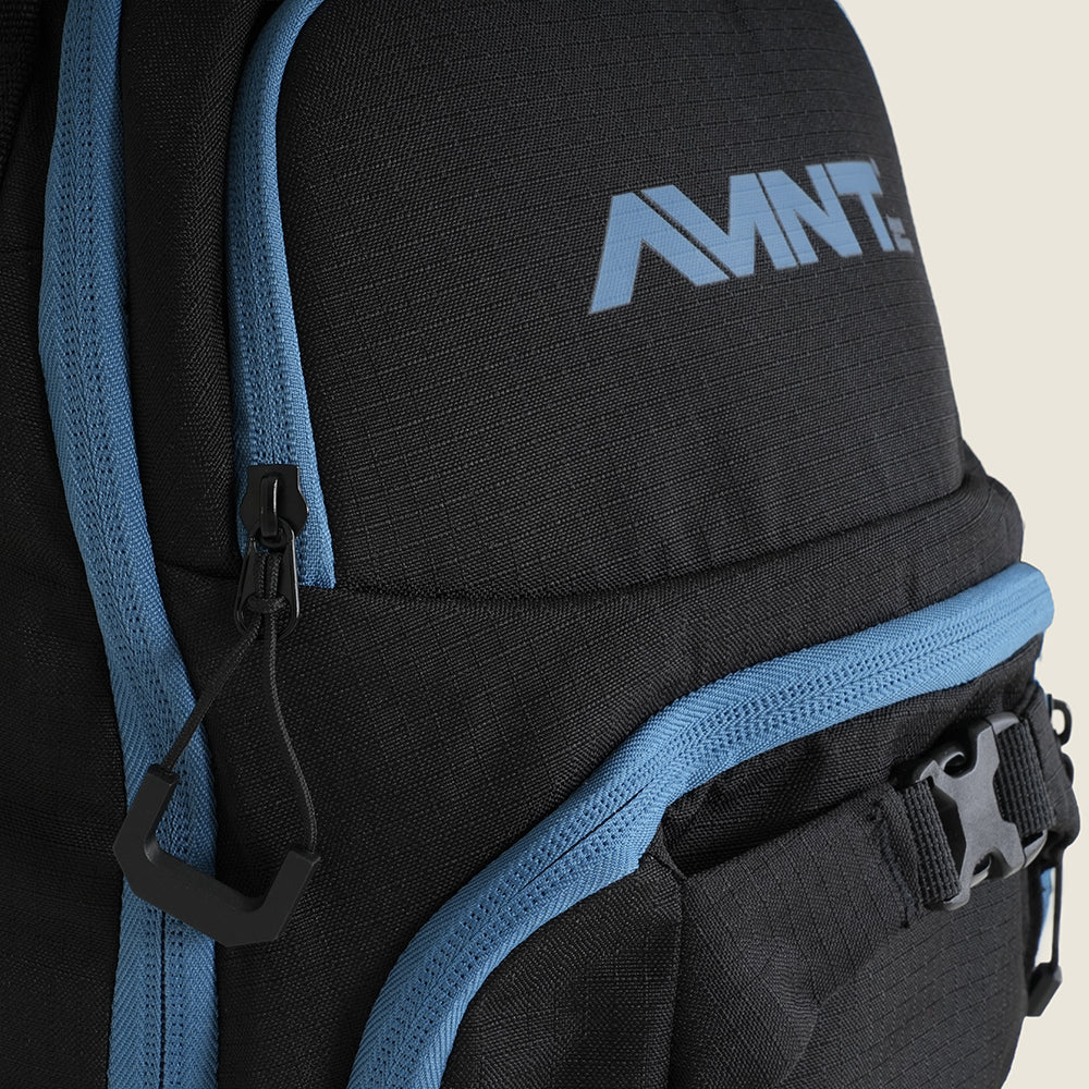 20L Inbounds Skiing Backpack (Black/Blue Steel)