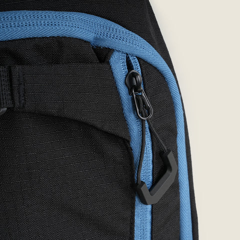 20L Inbounds Skiing Backpack (Black/Blue Steel)