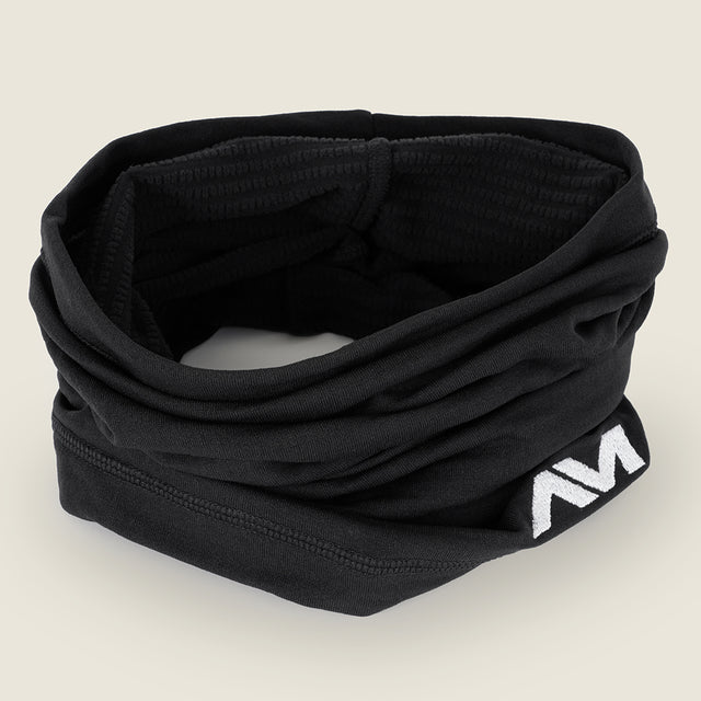 Gaskill Grid Fleece Neck Warmer (Black) #contain