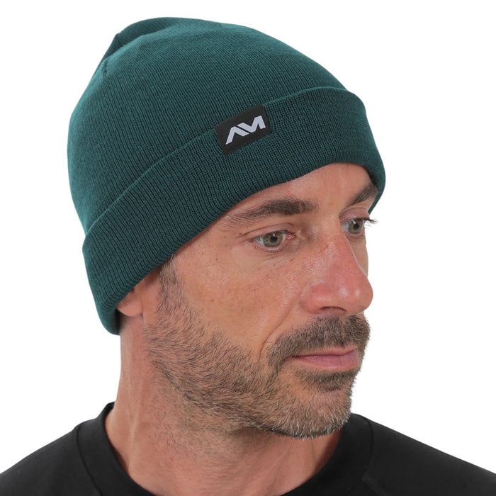 Gleisin Double Rib Knit Beanie (Dark Sea)