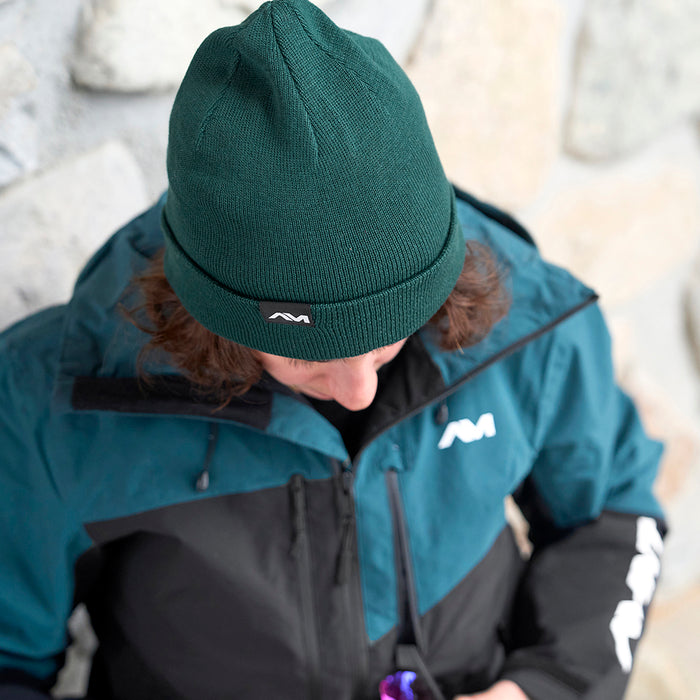 Gleisin Double Rib Knit Beanie (Dark Sea)