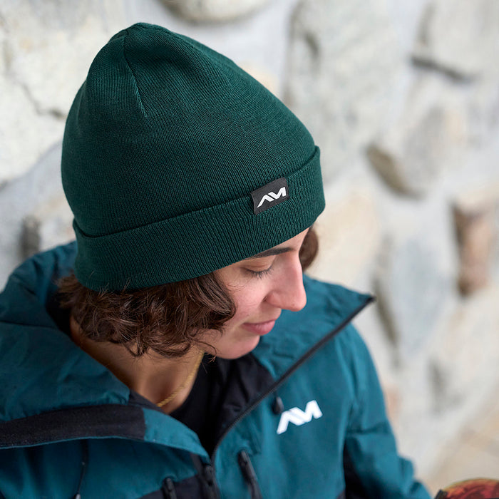 Gleisin Double Rib Knit Beanie (Dark Sea) @25