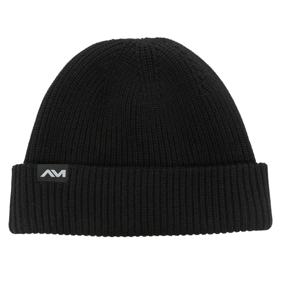 Goenne Merino Blend Fleece Lined Beanie (Black) #contain
