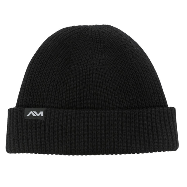 Goenne Merino Blend Fleece Lined Beanie (Black) #contain