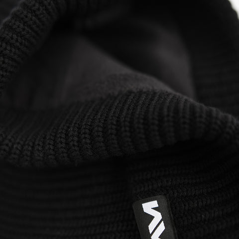 Goenne Merino Blend Fleece Lined Beanie (Black)