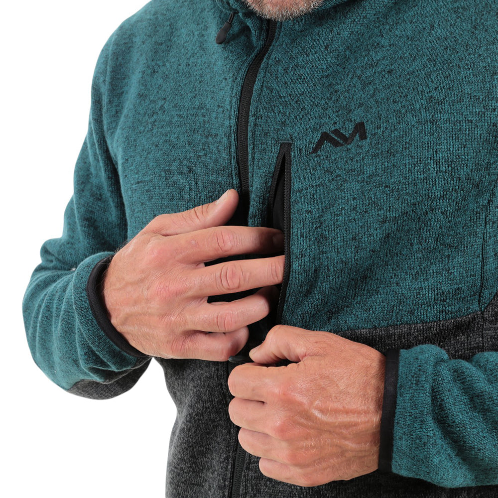 Mens Allalinhorn Sweater Fleece Jacket (Dark Sea Melange) #contain