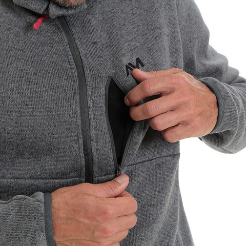 Mens Allalinhorn Sweater Fleece Jacket (Smoked Pearl Melange) #contain