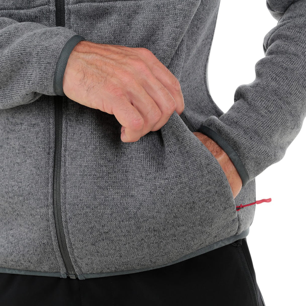 Mens Allalinhorn Sweater Fleece Jacket (Smoked Pearl Melange) #contain