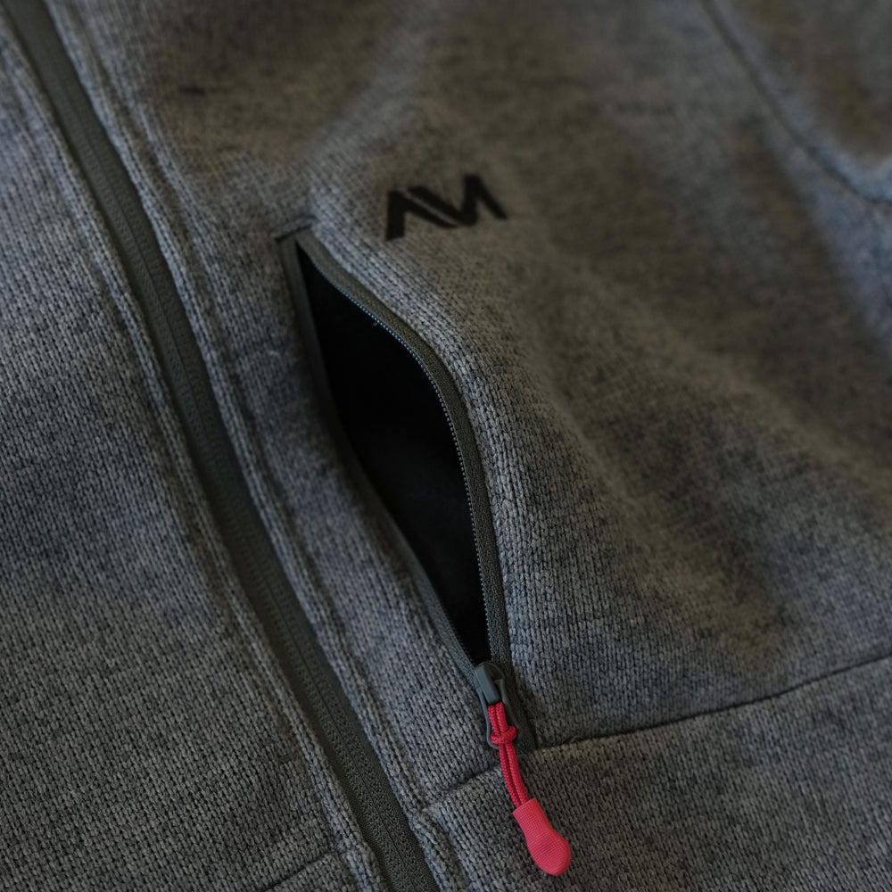 Mens Allalinhorn Sweater Fleece Jacket (Smoked Pearl Melange) #contain