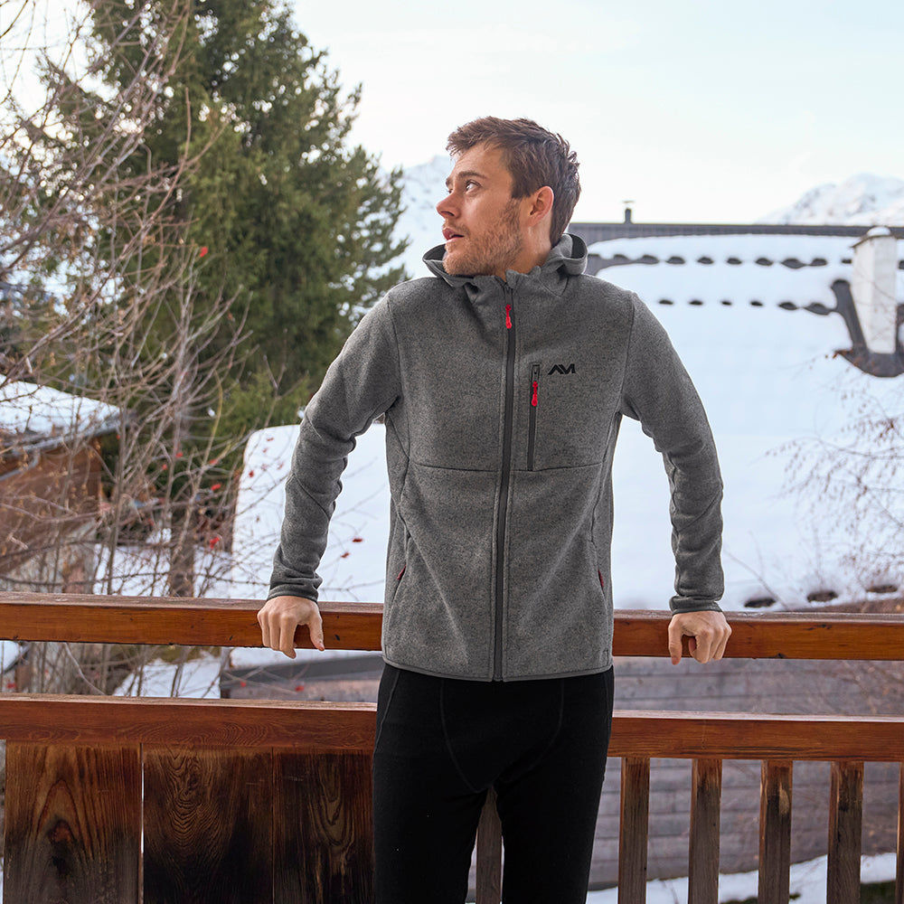 Mens Allalinhorn Sweater Fleece Jacket (Smoked Pearl Melange)