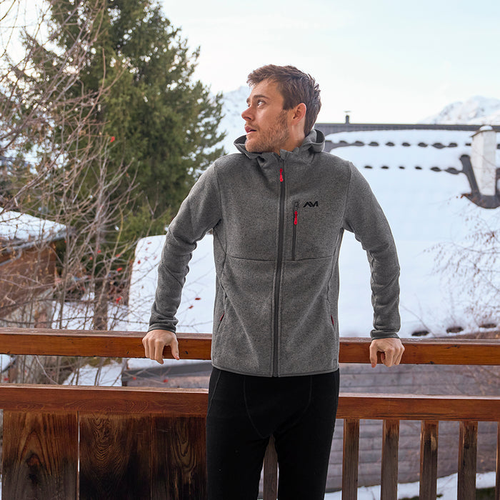 Mens Allalinhorn Sweater Fleece Jacket (Smoked Pearl Melange)