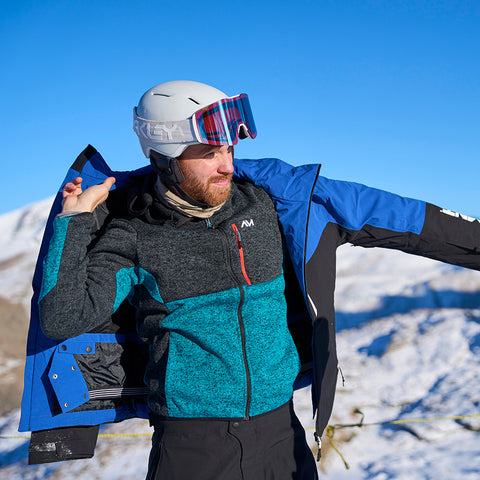 Mens Allalinhorn Sweater Fleece Jacket (Pagoda Blue Melange)