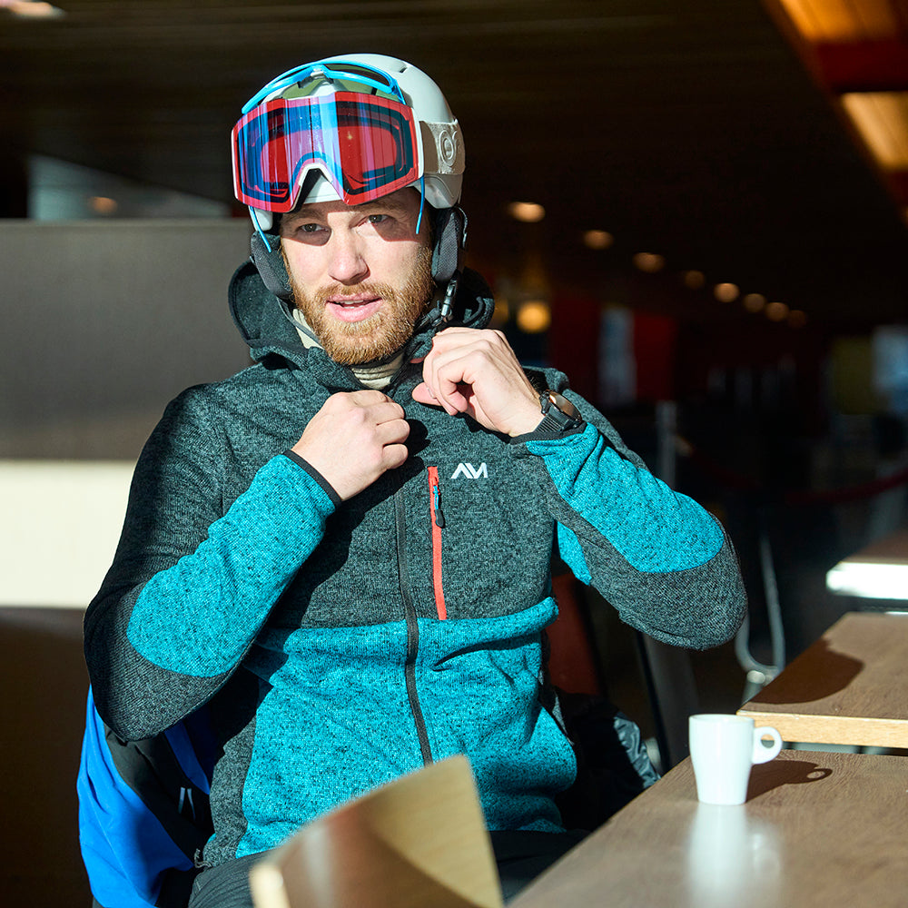 Mens Allalinhorn Sweater Fleece Jacket (Pagoda Blue Melange)