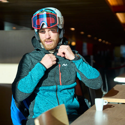 Mens Allalinhorn Sweater Fleece Jacket (Pagoda Blue Melange)