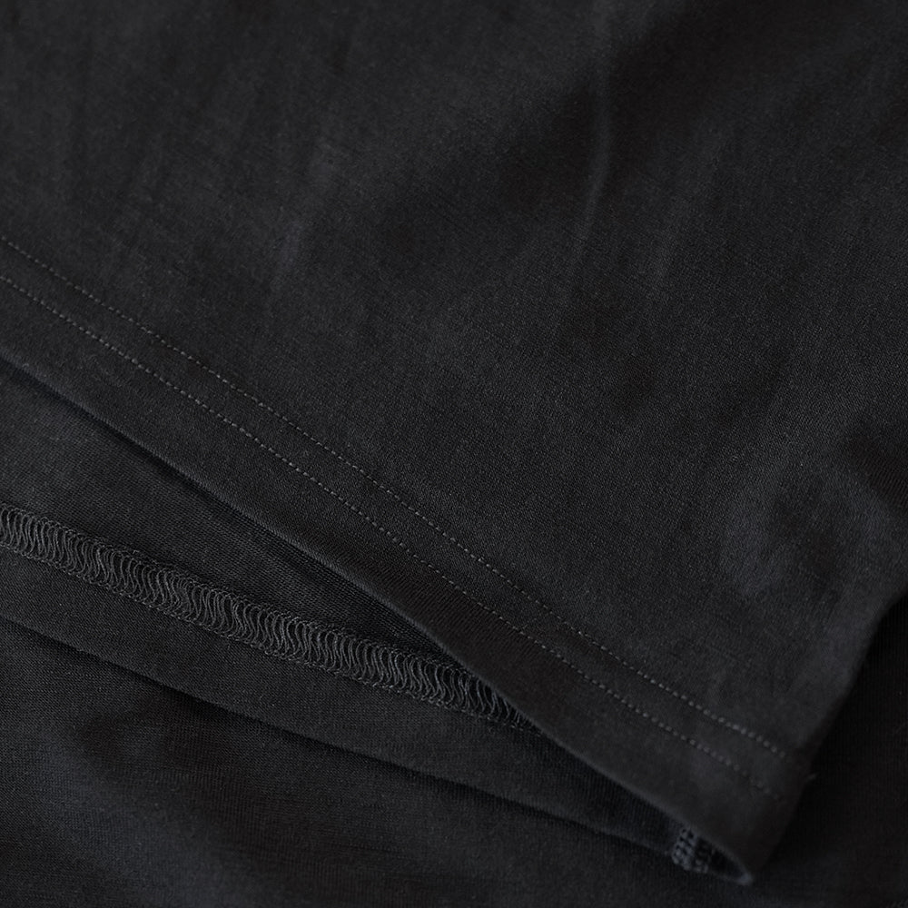 Mens Fanlide Merino Long Sleeve Crew (Black)