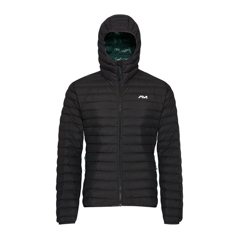 Mens Fiescherhorn Hooded Down Jacket (Black) #contain