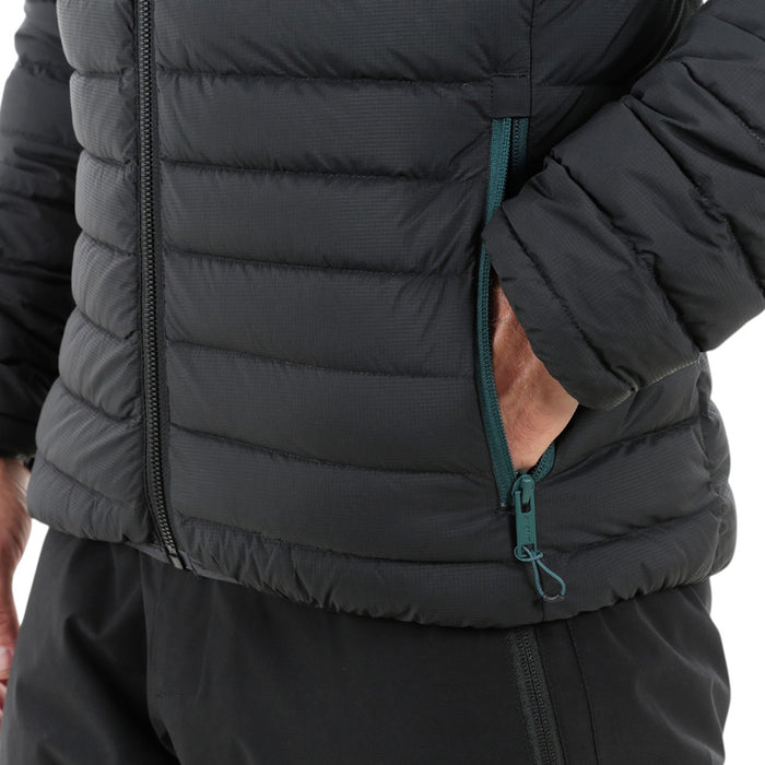 Mens Fiescherhorn Hooded Down Jacket (Black)