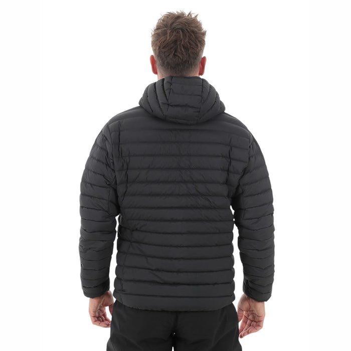 Mens Fiescherhorn Hooded Down Jacket (Black)