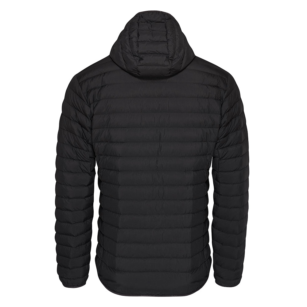 Mens Fiescherhorn Hooded Down Jacket (Black) #contain