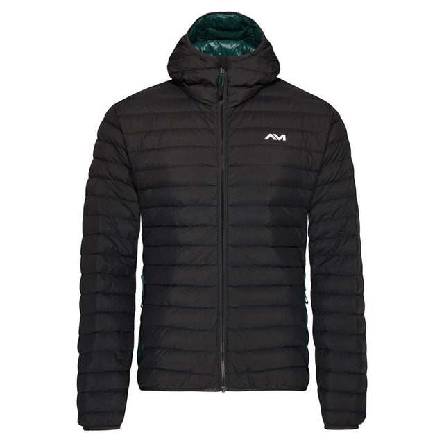 Mens Fiescherhorn Hooded Down Jacket (Black) #contain