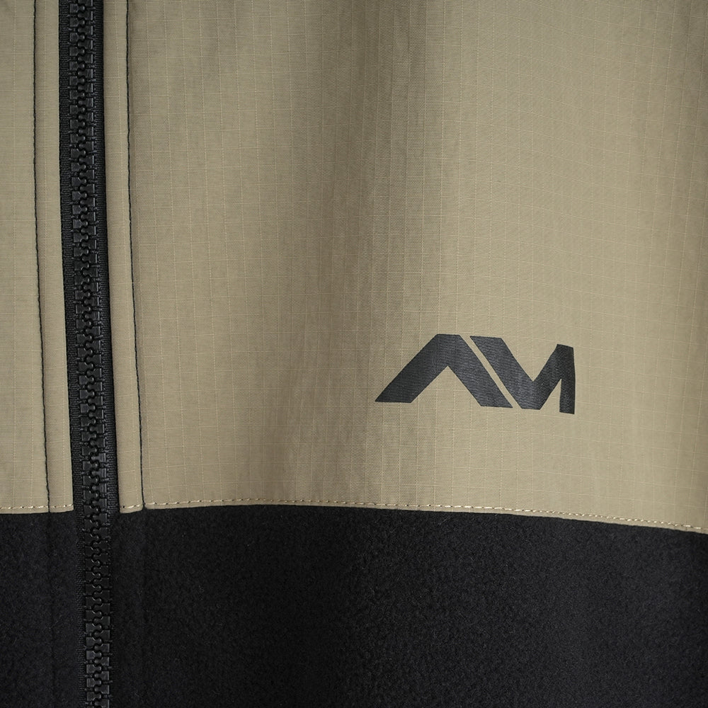 Mens Genepy Full Zip Fleece (Black/Fields of Rye)