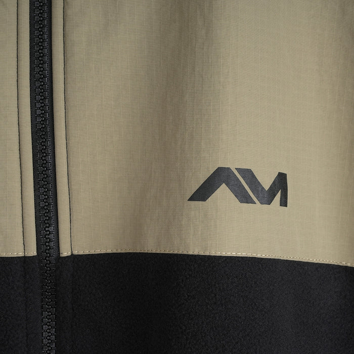 Mens Genepy Full Zip Fleece (Black/Fields of Rye)