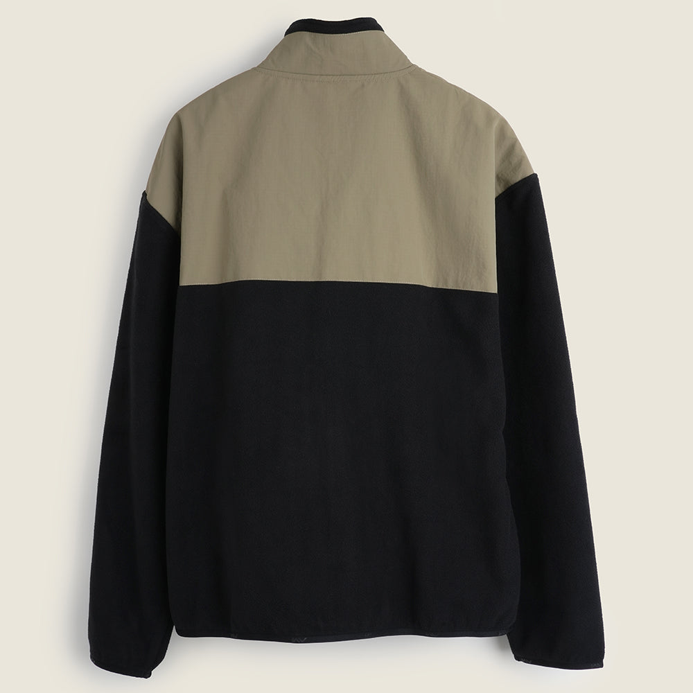 Mens Genepy Full Zip Fleece (Black/Fields of Rye) #contain