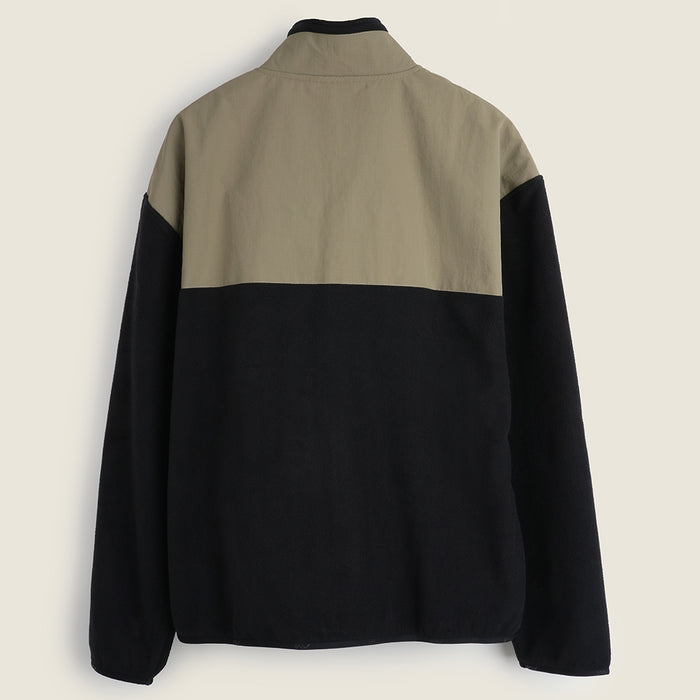 Mens Genepy Full Zip Fleece (Black/Fields of Rye) #contain