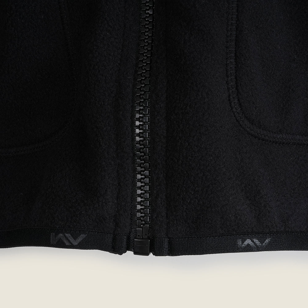 Mens Genepy Full Zip Fleece (Black/Fields of Rye)