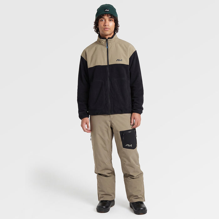 Mens Genepy Full Zip Fleece (Black/Fields of Rye) ✦AI