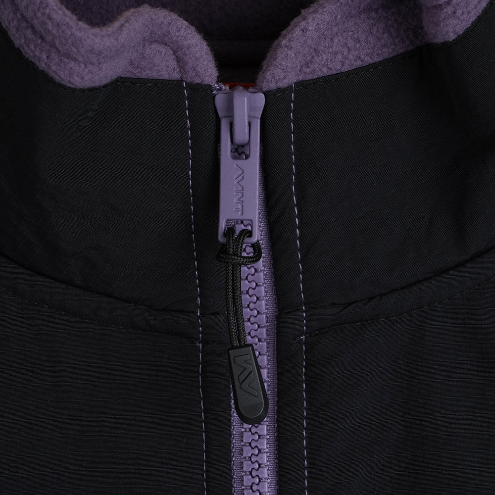 Mens Genepy Full Zip Fleece (Purple Sage/Black)