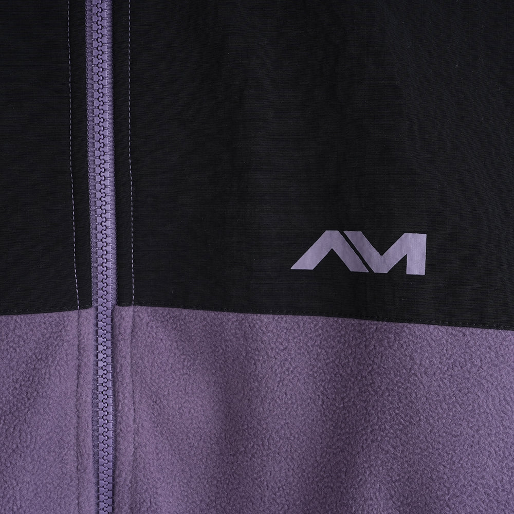 Mens Genepy Full Zip Fleece (Purple Sage/Black)