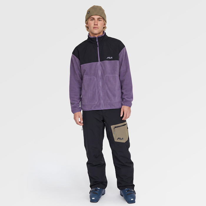 Mens Genepy Full Zip Fleece (Purple Sage/Black) ✦AI