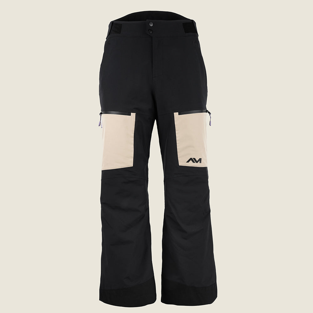 Mens Gorvik Insulated Snow Trousers (Black/Fields of Rye) #contain