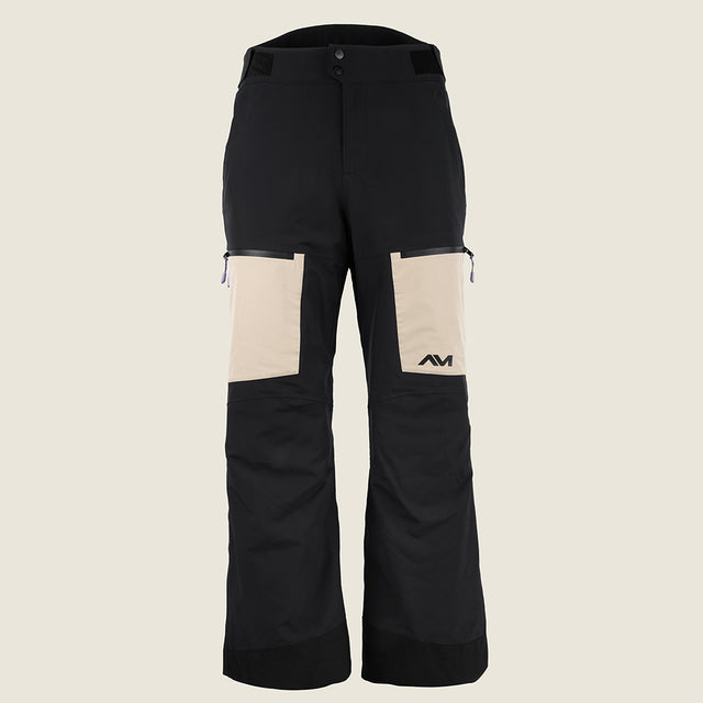 Mens Gorvik Insulated Snow Trousers (Black/Fields of Rye) #contain