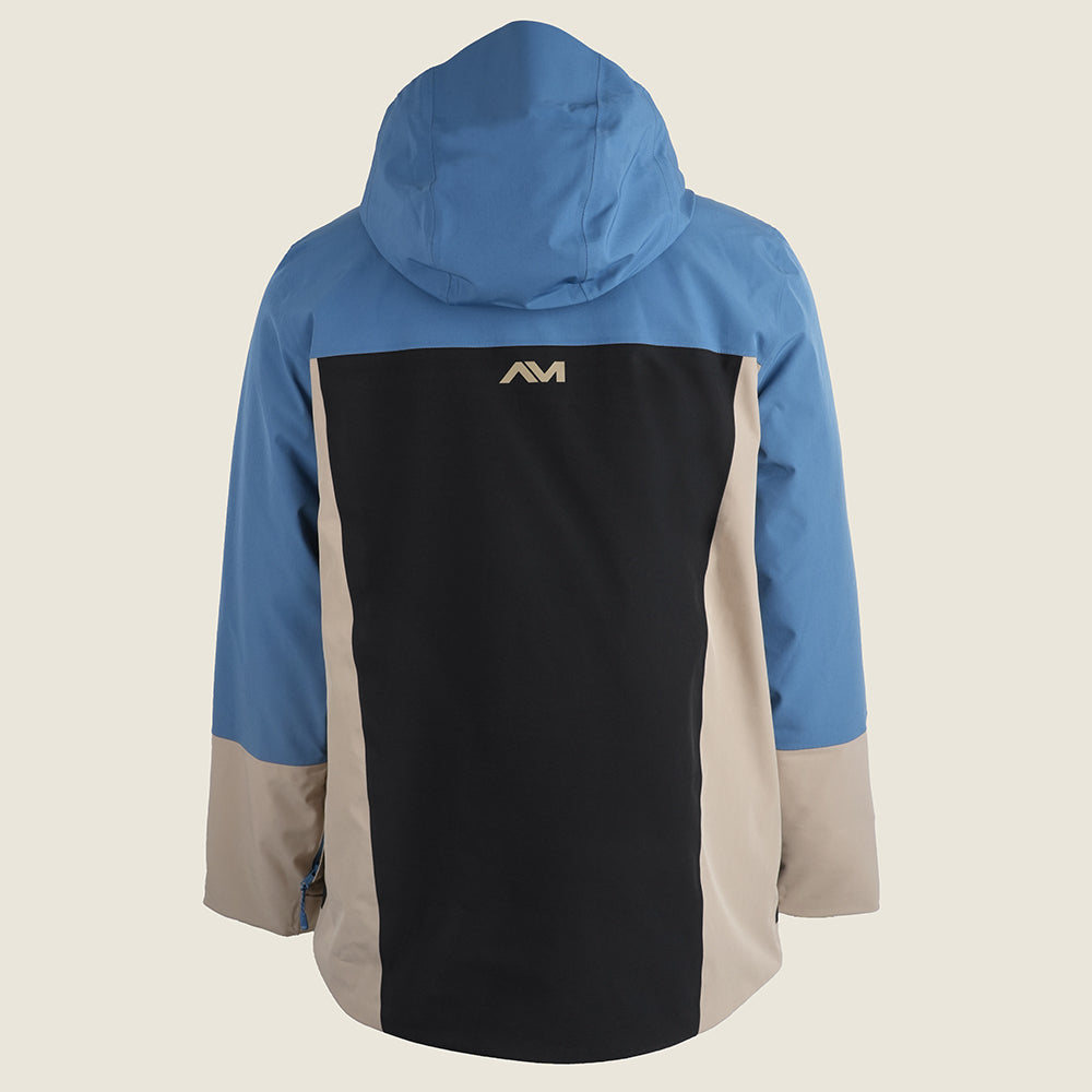 Mens Goulotte Insulated Snow Jacket (Blue Steel/Black/Fields of Rye) #contain