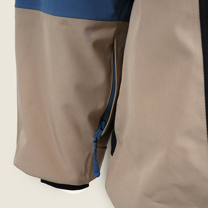 Mens Goulotte Insulated Snow Jacket (Blue Steel/Black/Fields of Rye)