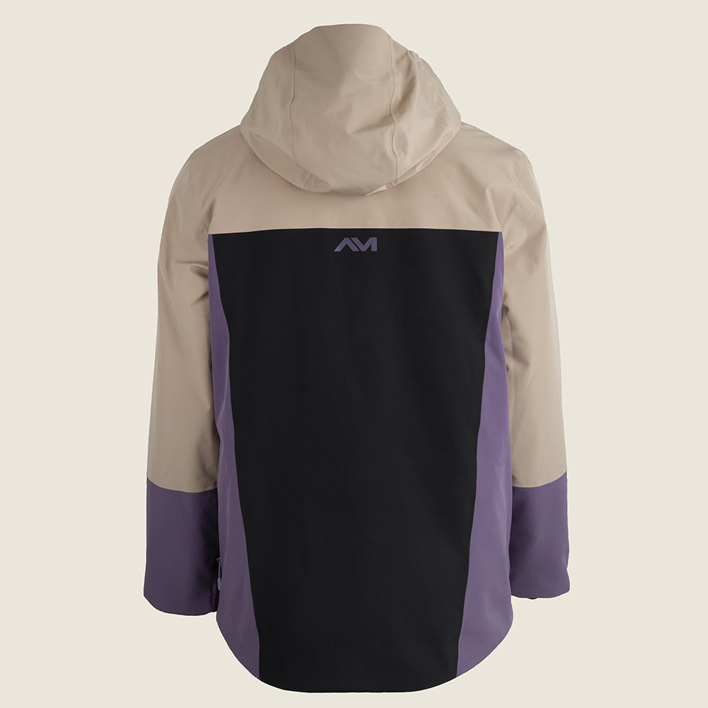 Mens Goulotte Insulated Snow Jacket (Fields of Rye/Black/Purple Sage) #contain