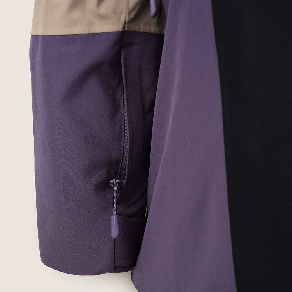 Mens Goulotte Insulated Snow Jacket (Fields of Rye/Black/Purple Sage)