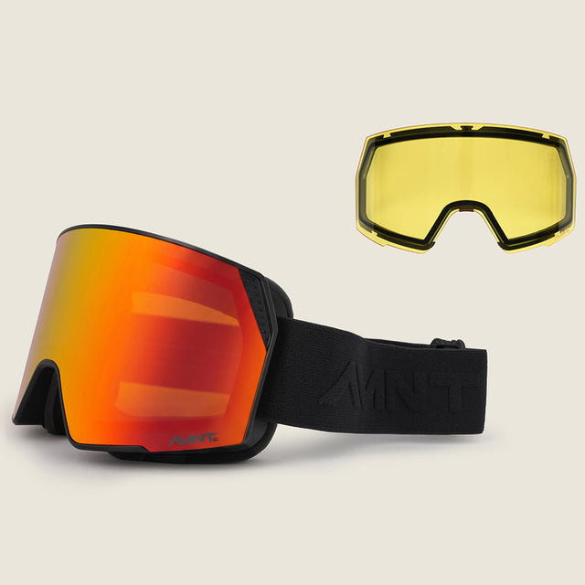 Ozone Ski Goggles (Black/Fire) #contain