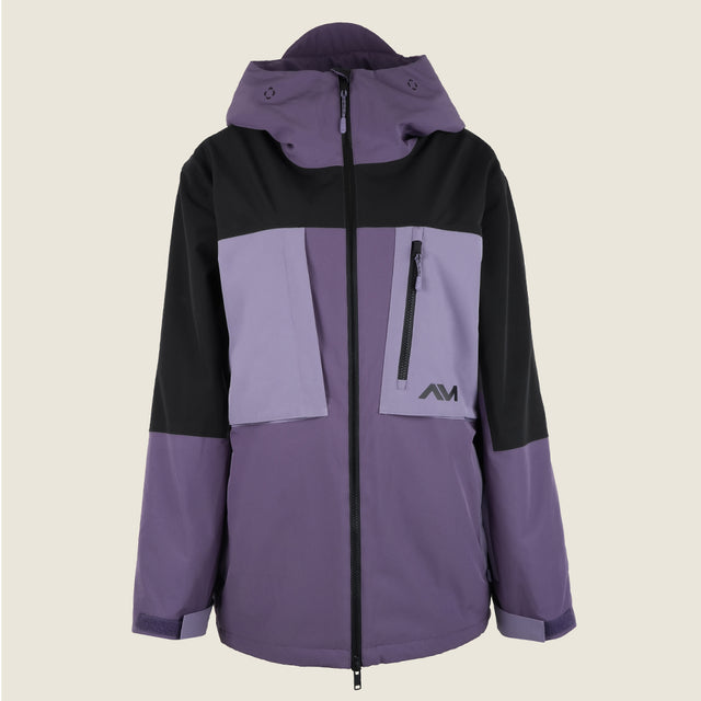 Womens Ferralina Insulated Snow Jacket (Purple Sage/Black/Lavender Grey) #contain