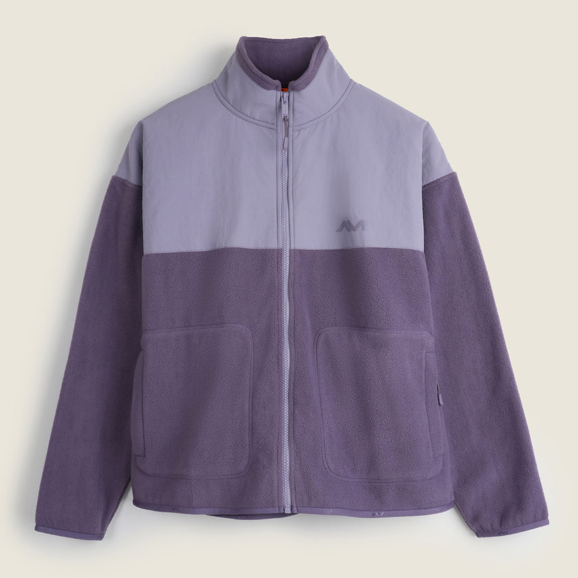Womens Genepy Full Zip Fleece (Purple Sage/Lavender Grey) #contain